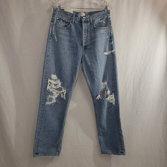 Agolde Denim - AGOLDE 90’S Mid Rise Loose Fit Jeans in Fallout Blue 28 NEW WITH TAG 100% Cotton